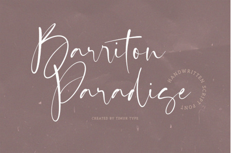 Barriton paradise Fonts