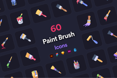 Paintbrush Icon Set