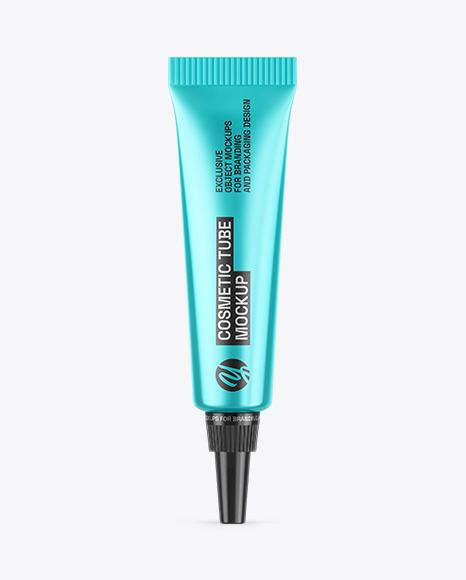 Metallic Cosmetic Tube Mockup