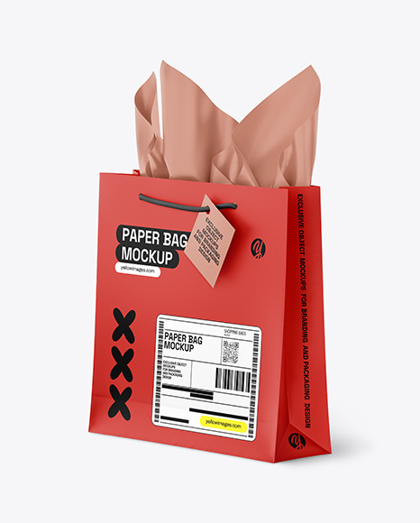 Paper Shopping Bag Mockup