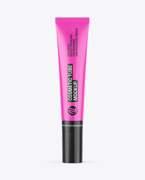 Glossy Cosmetic Tube Mockup