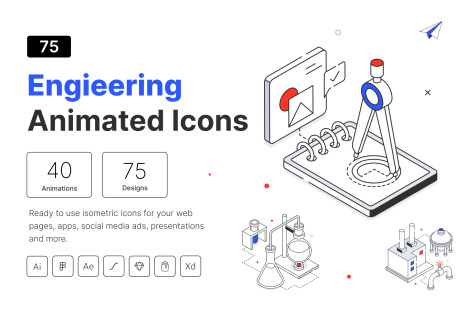 Isometric Engineering Icons