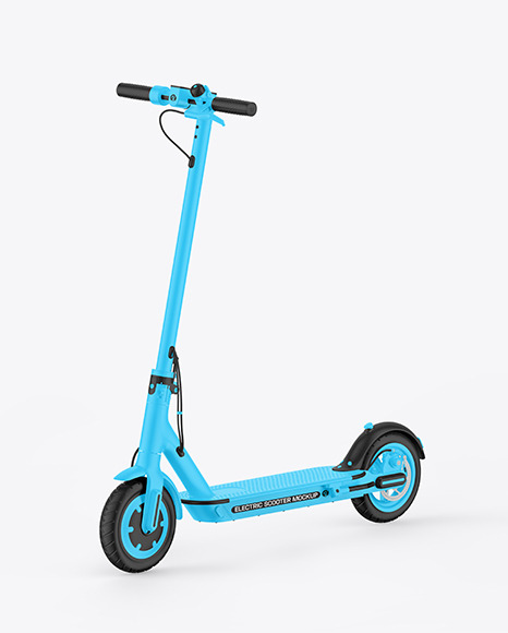 Electric Scooter Mockup - Half Side View