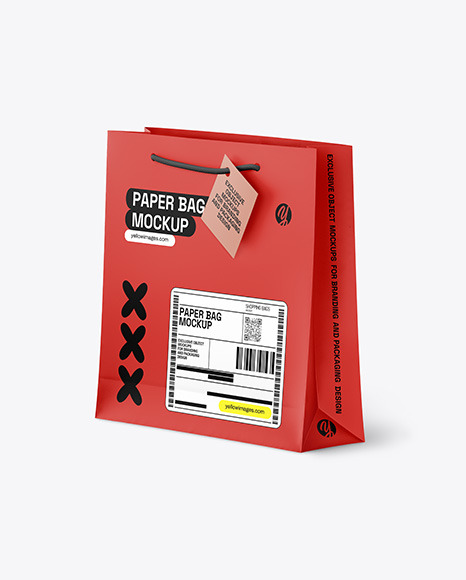 Paper Shopping Bag Mockup