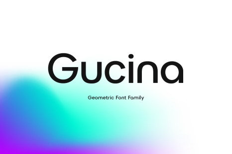 Gucina Geometric Font Family
