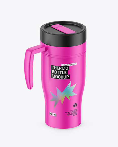 Matte Thermo Bottle Mockup