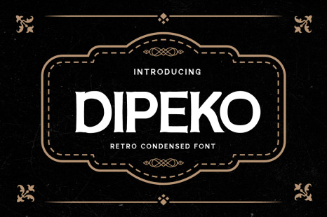 Dipeko - Retro Condensed Font