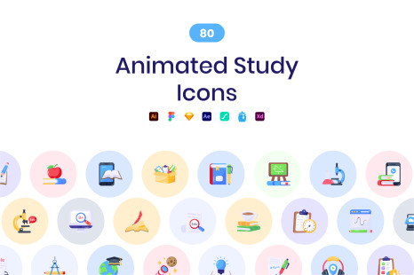 Study Icon Set