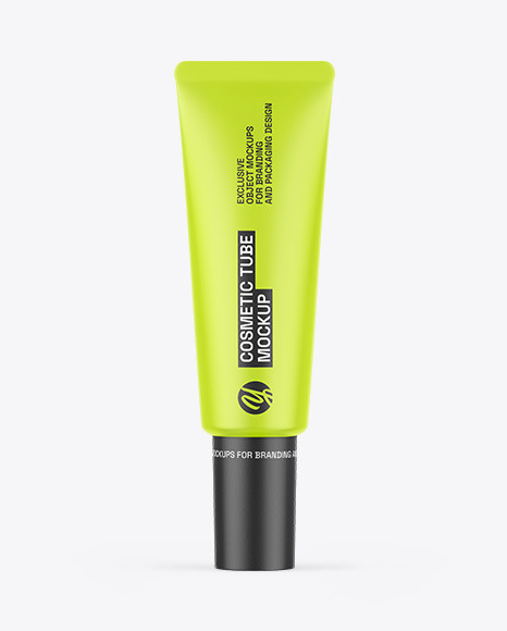 Matte Cosmetic Tube Mockup