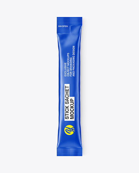 Matte Stick Sachet Mockup