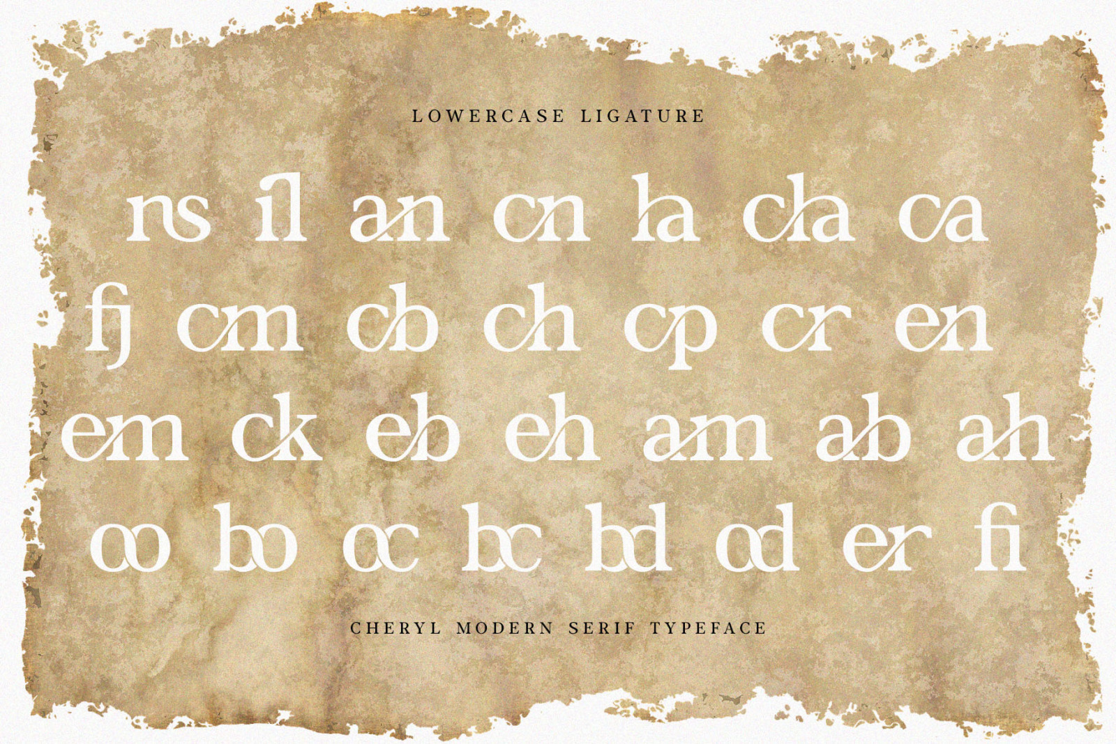 Cheryl Ligature Serif. Cheryl Ligature Serif.