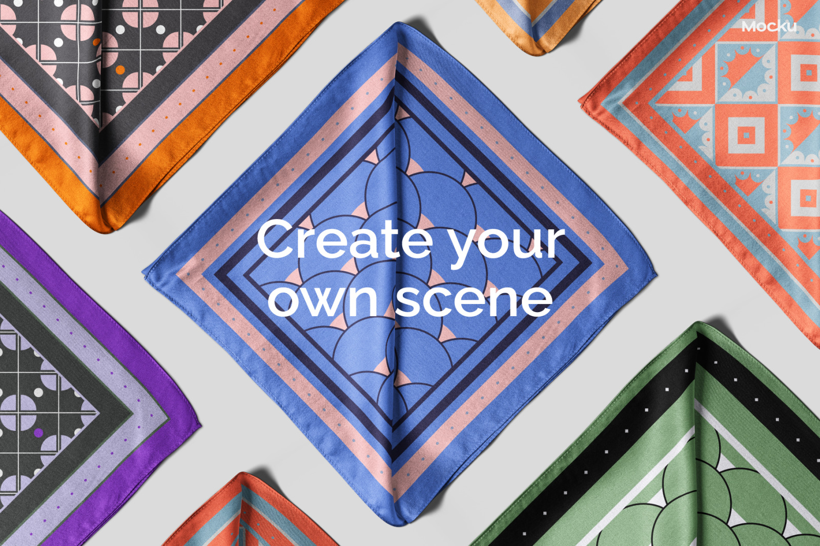 Silk Scarf Mockup Pack - Vol. 02 on Yellow Images Creative Store