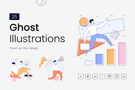 Animated Ghost Illustrations