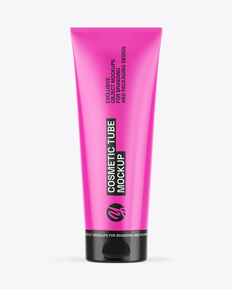 Glossy Cosmetic Tube Mockup