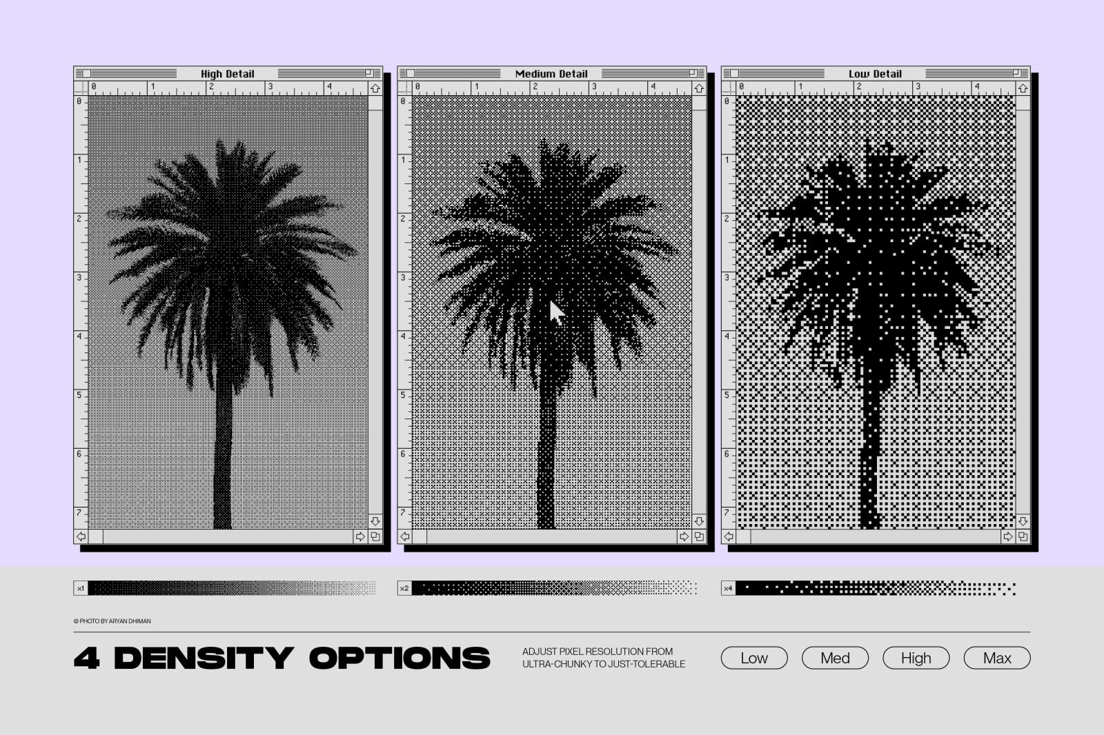 Bitmap LAB – one-click pixel halftone Photoshop action
