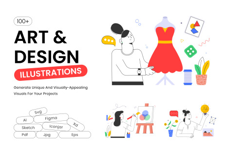 Flat Artwork Illustrations
