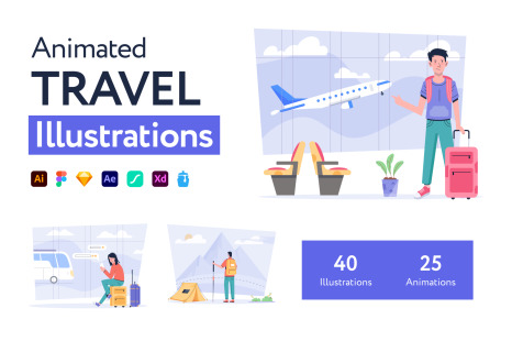 Animated Travel Illustrations