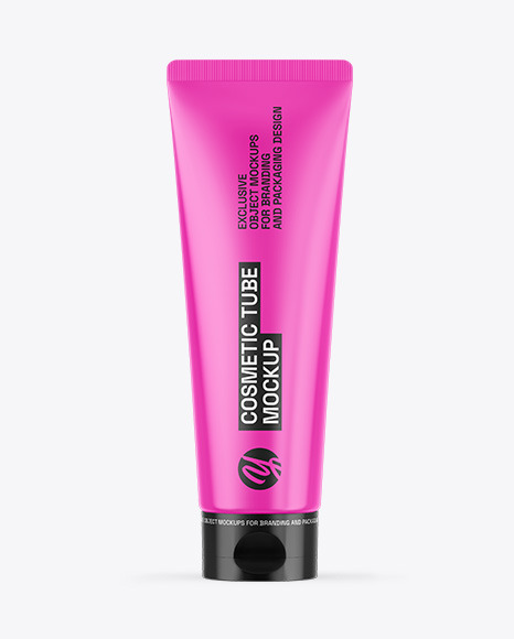 Glossy Cosmetic Tube Mockup
