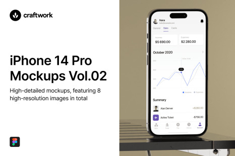 iPhone 14 Pro Mockups Vol.02