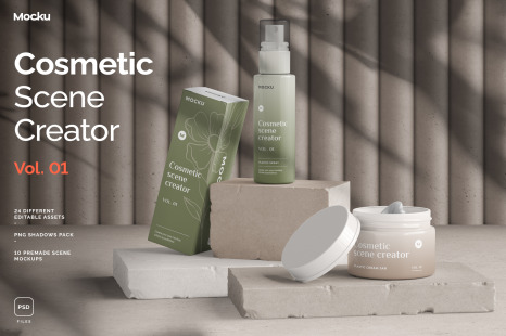 Cosmetic Scene Creator Mockups