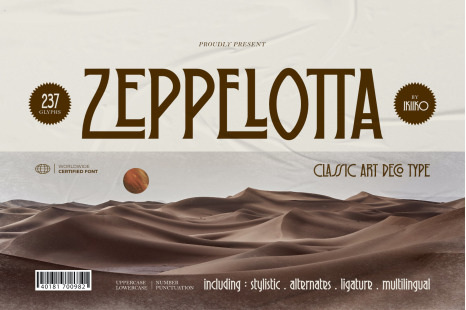 Zeppelotta - Classic Art Deco Type