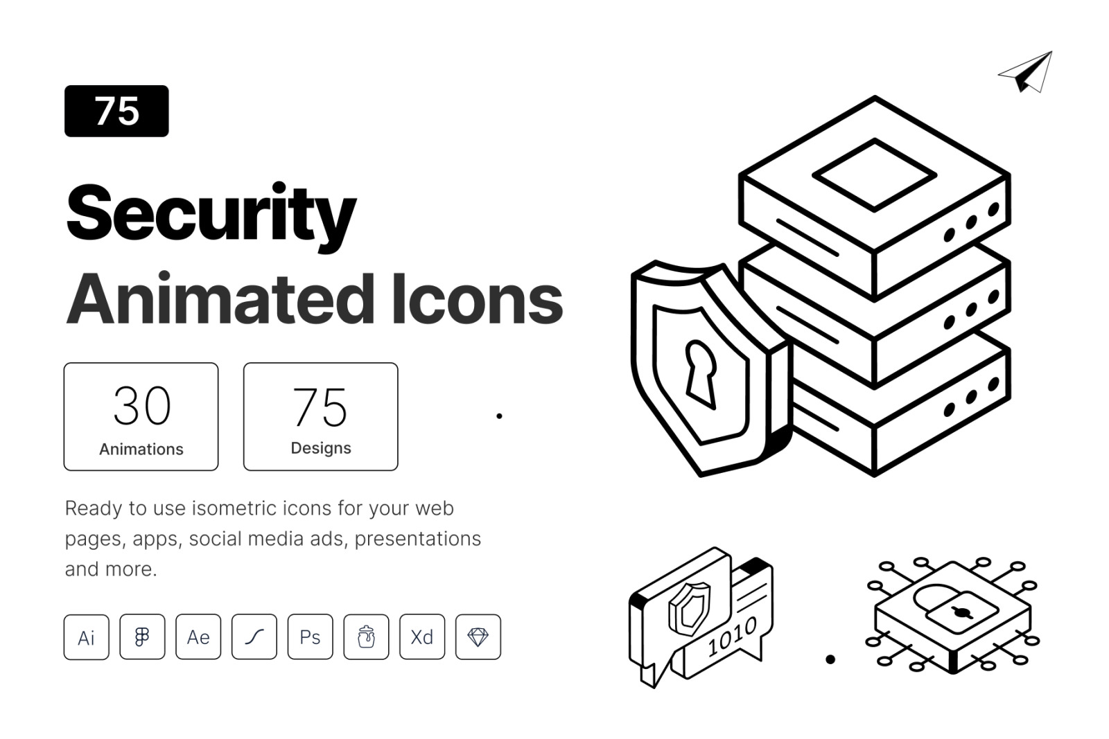 Animated Security Icon Set Animated Security Icon Set