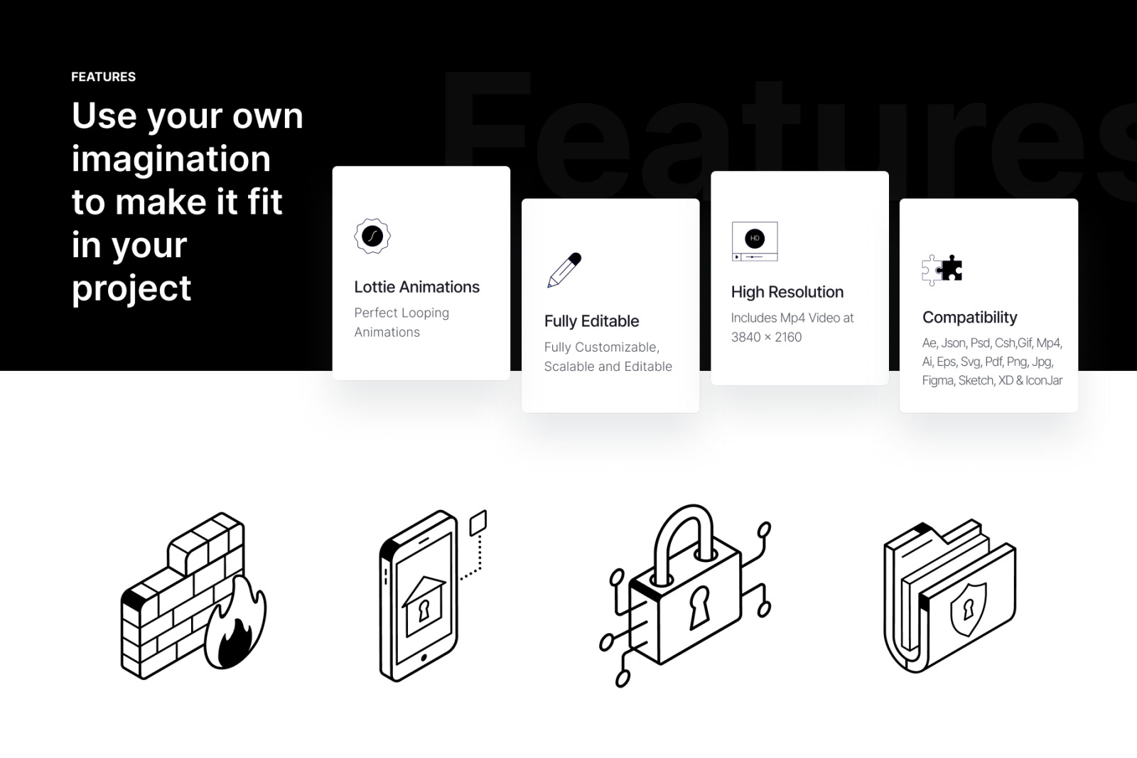 Animated Security Icon Set Animated Security Icon Set