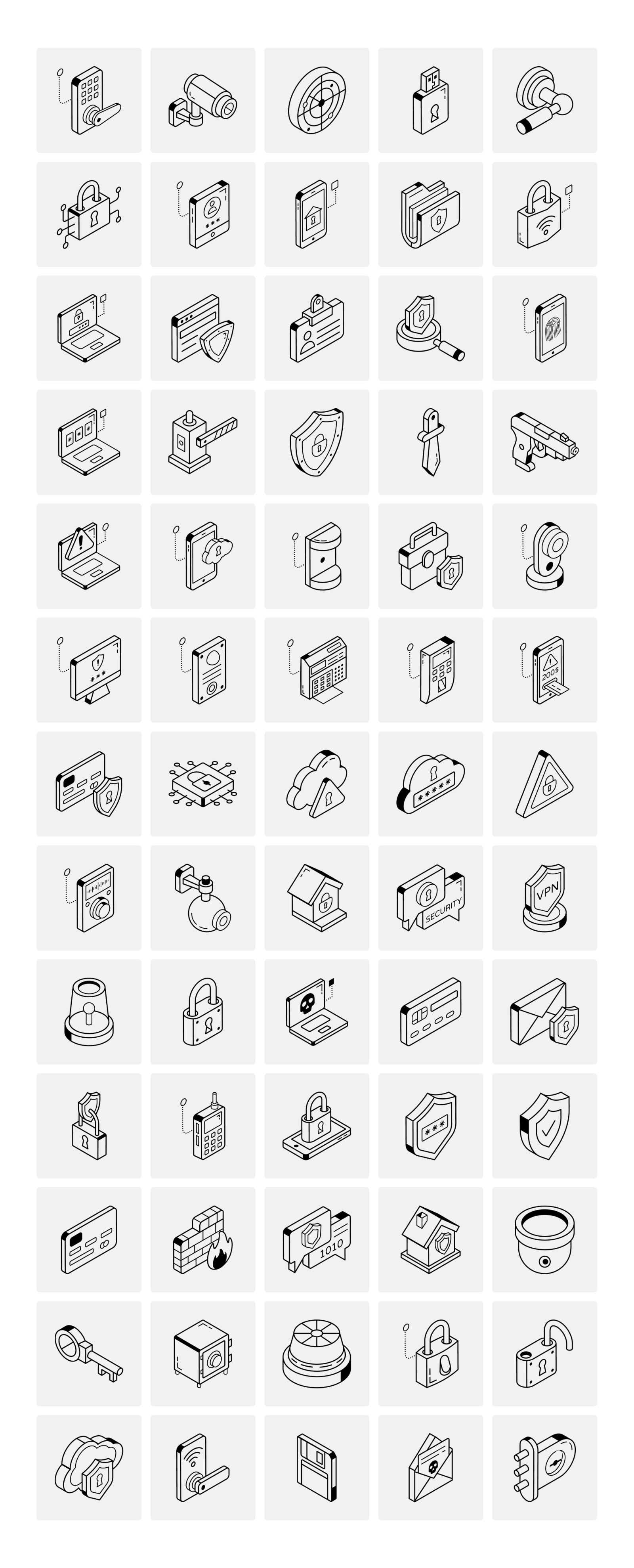 Animated Security Icon Set Animated Security Icon Set