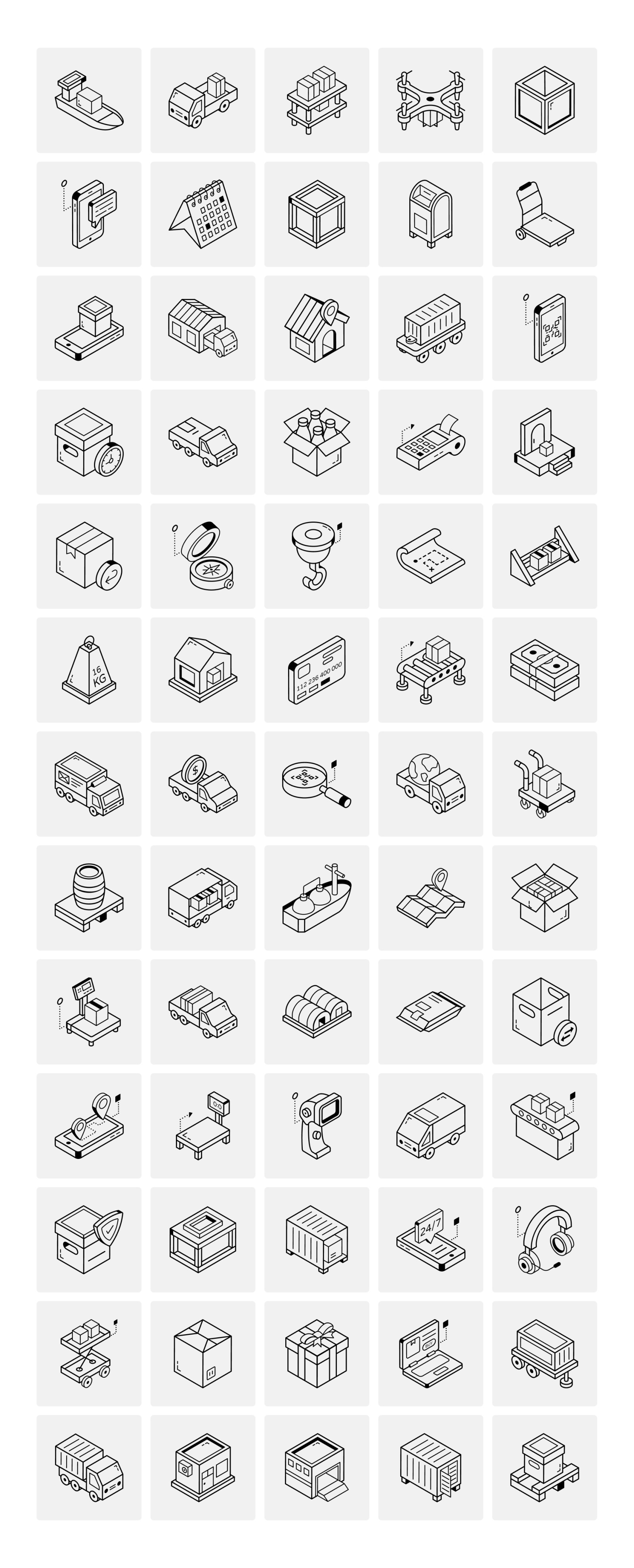 Animated Delivery Icon Set Animated Delivery Icon Set