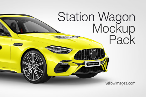Station Wagon Mockup Pack