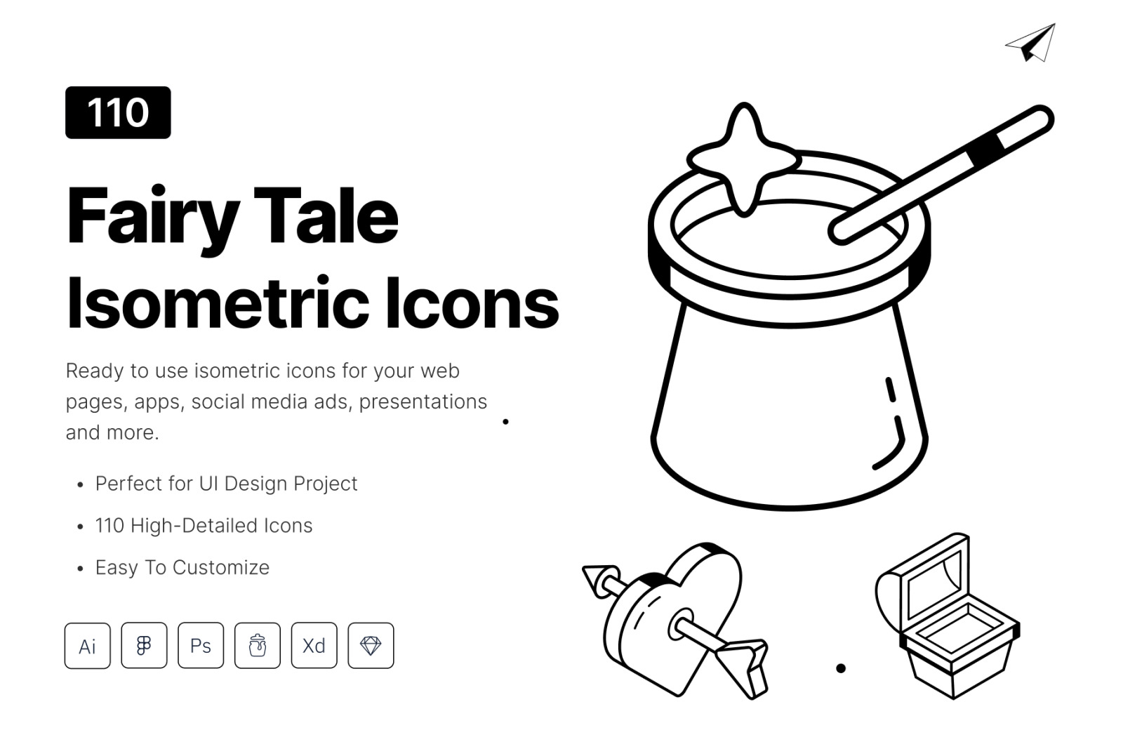 Fairy Tale Isometric Icons