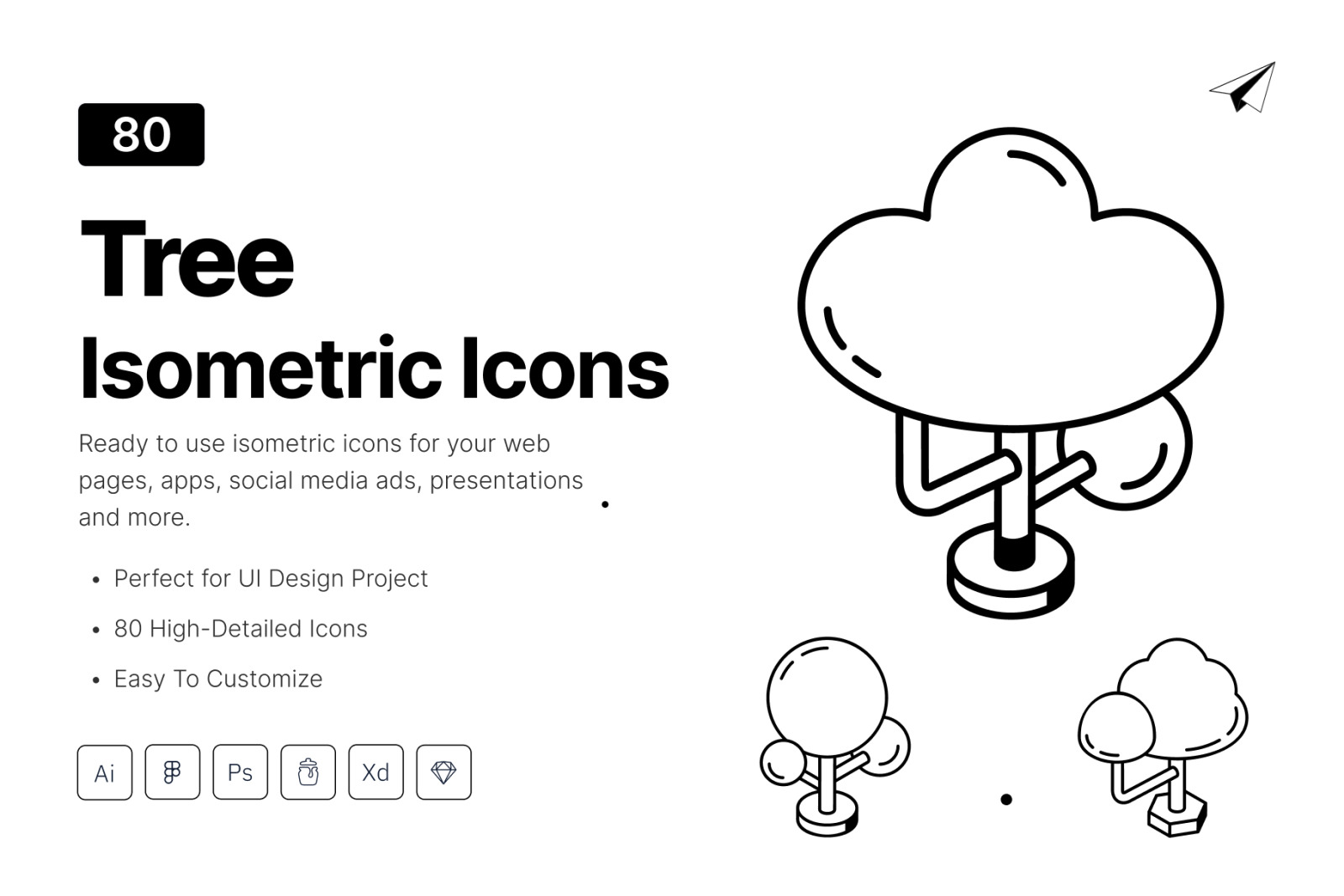 Isometric Tree Icons