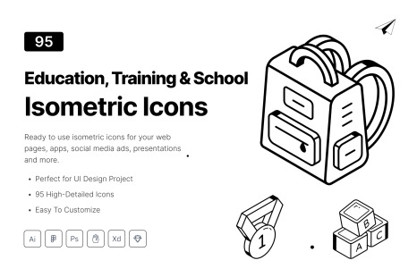 Education, Training and School Icons