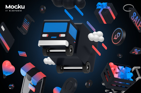 E-Commerce Editable 3D icons