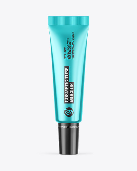 Metallic Cosmetic Tube Mockup