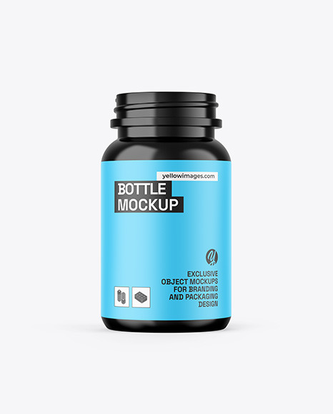 Glossy Bottle Mockup
