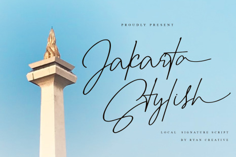 Jakarta stylish - Local siganture Script
