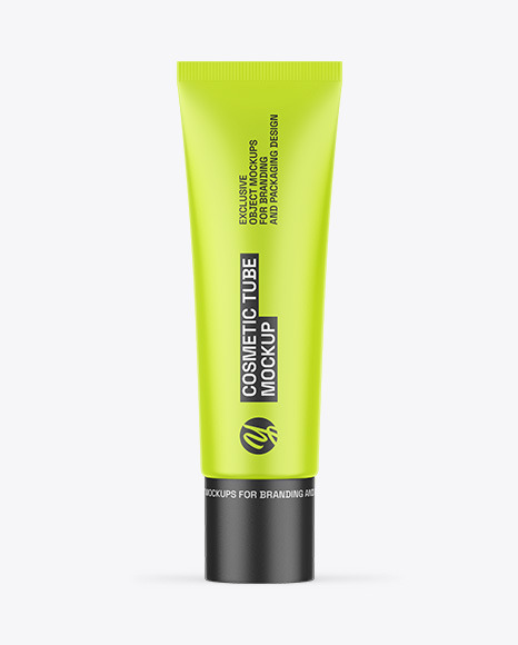Matte Cosmetic Tube Mockup