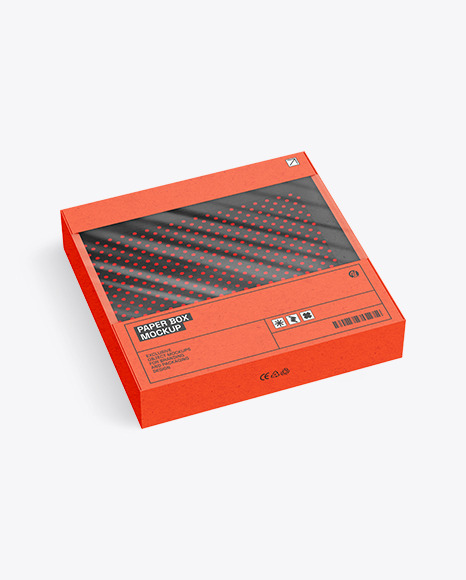 Kraft Empty Packaging Box Mockup