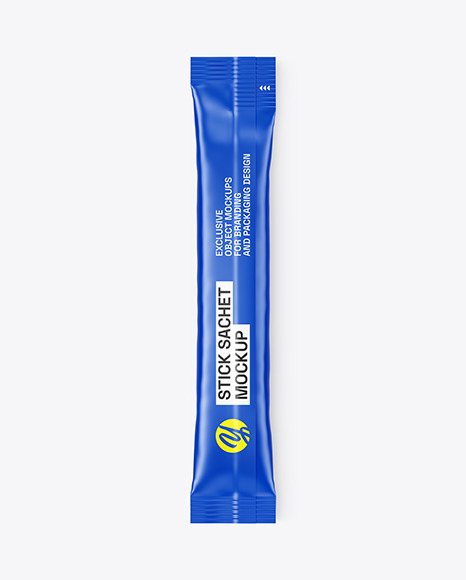 Matte Stick Sachet Mockup