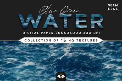 Seamless Blue Ocean Water Texture Pack