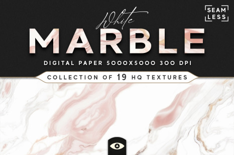 Seamless White Marble Texture Pack