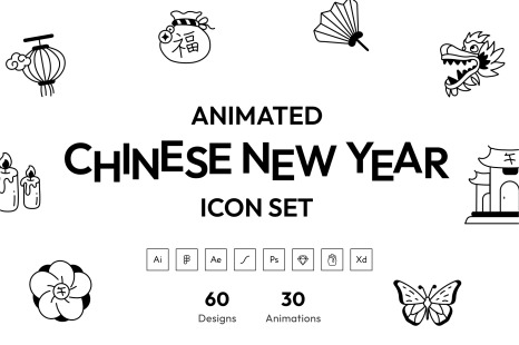 Chinese New Year Icon Set