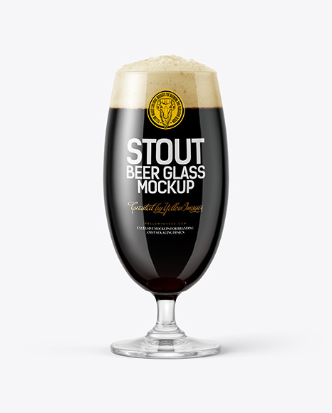 Stout Beer Glass Mockup