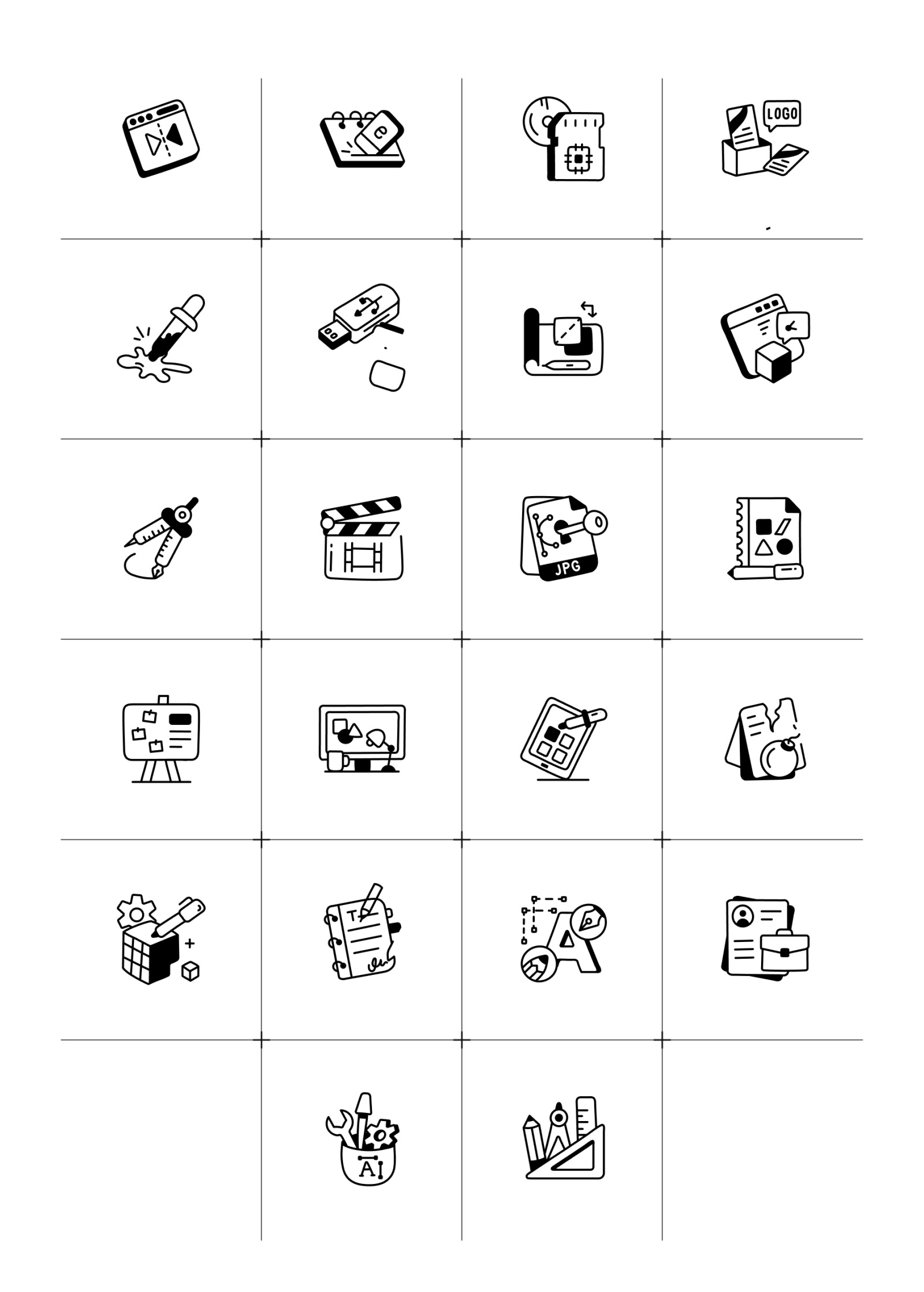 Graphic Design Icon Set
