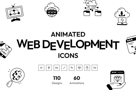 Animated Web Development Icons