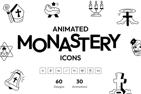 Animated Monastery Icons