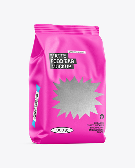 Matte Food Bag Mockup