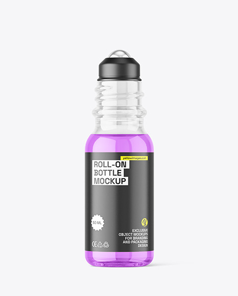 Clear Roll-on Bottle Mockup