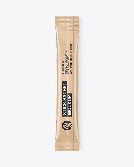 Kraft Stick Sachet Mockup